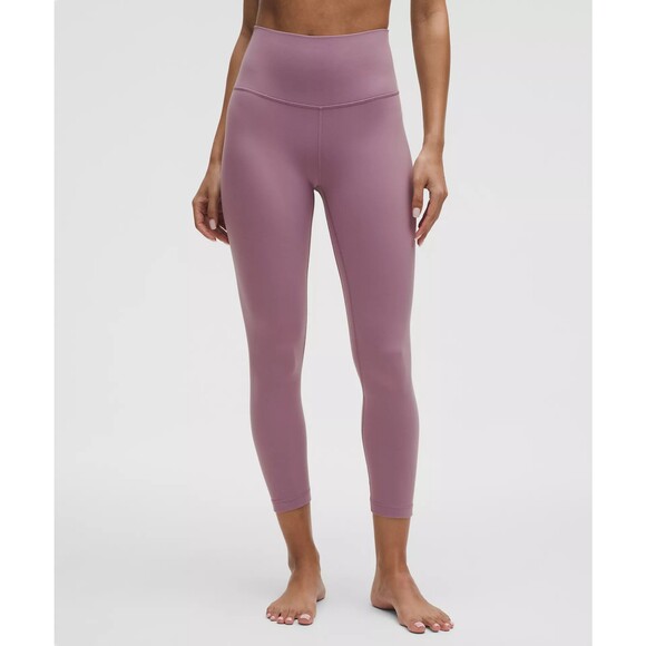 lululemon Align High-Rise Crop 23" Size 4 Lavender Lux NWT Authentic - Picture 3 of 10